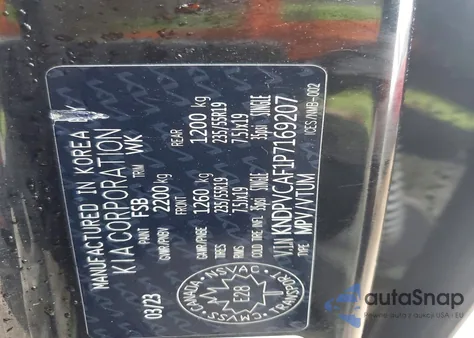 2023 Kia Sportage Ex z USA, uszkodzony, nr VIN KNDPVCAF1P7169207